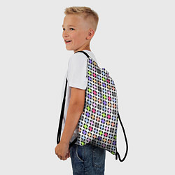 Рюкзак-мешок Разноцветный геометрический рисунок, цвет: 3D-принт — фото 2