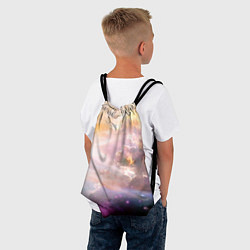 Рюкзак-мешок Аморфное абстрактное космическое красочное небо, цвет: 3D-принт — фото 2