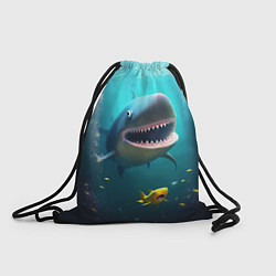 Рюкзак-мешок Я акула туруру, цвет: 3D-принт