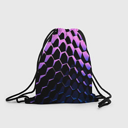 Рюкзак-мешок Шестиугольники волны, цвет: 3D-принт