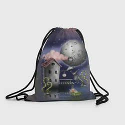 Рюкзак-мешок Ночная сказка, цвет: 3D-принт
