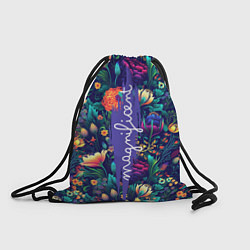 Рюкзак-мешок Magnificent Великолепная цветы, цвет: 3D-принт