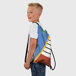 Рюкзак-мешок Винтаж - 70-е - спортивный стиль, цвет: 3D-принт — фото 2