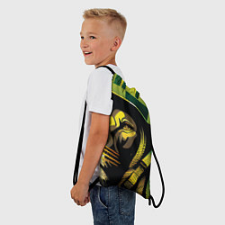 Рюкзак-мешок Раста Лев в каске, цвет: 3D-принт — фото 2