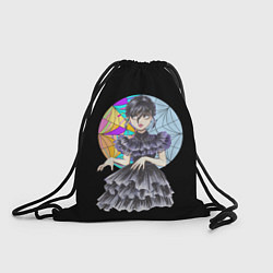 Рюкзак-мешок Wednesday Addams танцует, цвет: 3D-принт