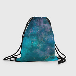 Рюкзак-мешок Абстрактный светло-синий космос и звёзды, цвет: 3D-принт