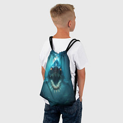 Рюкзак-мешок Голодный мегалодон, цвет: 3D-принт — фото 2