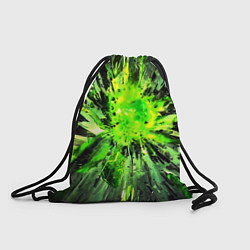 Рюкзак-мешок Fractal green explosion, цвет: 3D-принт