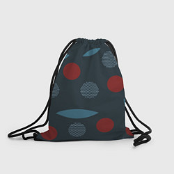 Рюкзак-мешок Круги и листья, цвет: 3D-принт