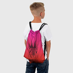 Рюкзак-мешок Заяц градиент, цвет: 3D-принт — фото 2
