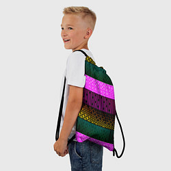 Рюкзак-мешок Patterned stripes, цвет: 3D-принт — фото 2