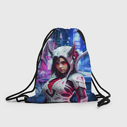 Рюкзак-мешок Demon Oni - cyberpunk, цвет: 3D-принт