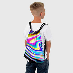 Рюкзак-мешок Неоновые размытые краски, цвет: 3D-принт — фото 2