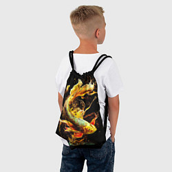 Рюкзак-мешок Рыба пламенный дракон, цвет: 3D-принт — фото 2