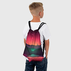 Рюкзак-мешок Неоновая природа, цвет: 3D-принт — фото 2
