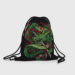 Мешок для обуви Green japan dragon