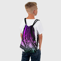 Рюкзак-мешок Неоновые цвета брызги краски гранжевая текстура, цвет: 3D-принт — фото 2