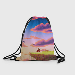 Мешок для обуви Пиксельный пейзаж