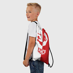 Рюкзак-мешок Красно белый Ленин, цвет: 3D-принт — фото 2