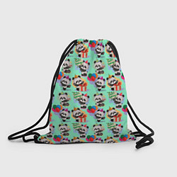 Рюкзак-мешок День рождения панды, цвет: 3D-принт