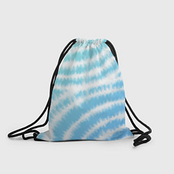 Рюкзак-мешок Тай-дай голубой с зеленым, цвет: 3D-принт