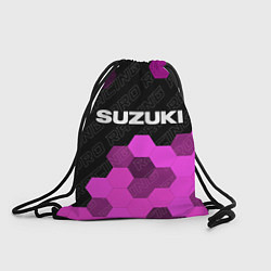 Рюкзак-мешок Suzuki pro racing: символ сверху, цвет: 3D-принт
