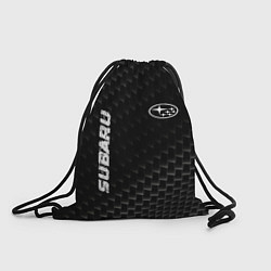 Рюкзак-мешок Subaru карбоновый фон, цвет: 3D-принт