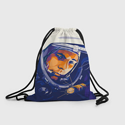 Рюкзак-мешок Юрий Гагарин в скафандре, цвет: 3D-принт