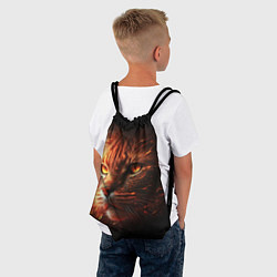 Рюкзак-мешок Огненный рыжий кот, цвет: 3D-принт — фото 2