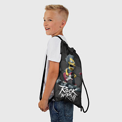 Рюкзак-мешок Рок Симпсоны, цвет: 3D-принт — фото 2