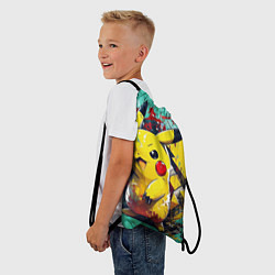 Рюкзак-мешок Сердитый пикачу, цвет: 3D-принт — фото 2