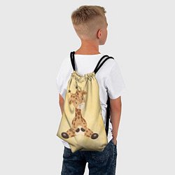 Рюкзак-мешок Малыш жираф, цвет: 3D-принт — фото 2