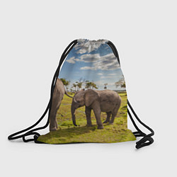 Рюкзак-мешок Слоник маленький, цвет: 3D-принт