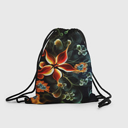 Рюкзак-мешок Абстрактные цветы, цвет: 3D-принт