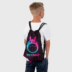 Рюкзак-мешок Totoro - neon gradient, цвет: 3D-принт — фото 2