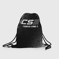 Рюкзак-мешок Counter Strike 2 glitch на темном фоне, цвет: 3D-принт