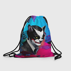 Рюкзак-мешок Dude-cat - neural network - pop art, цвет: 3D-принт