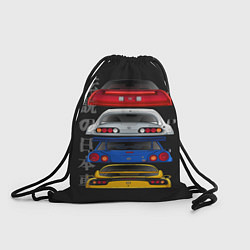 Рюкзак-мешок Тойота, Ниссан, Хонда, Скайлайн, цвет: 3D-принт