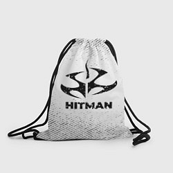 Рюкзак-мешок Hitman с потертостями на светлом фоне, цвет: 3D-принт