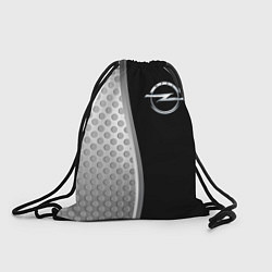 Рюкзак-мешок Опель черный серебристый, цвет: 3D-принт