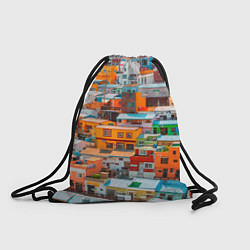 Рюкзак-мешок Красочный Камчхон-дон в городе Пусан, цвет: 3D-принт