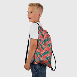 Рюкзак-мешок Летний паттерн с арбузами, цвет: 3D-принт — фото 2