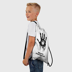 Рюкзак-мешок Death Stranding с потертостями на светлом фоне, цвет: 3D-принт — фото 2
