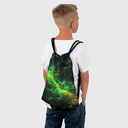 Рюкзак-мешок Зеленая молния, цвет: 3D-принт — фото 2
