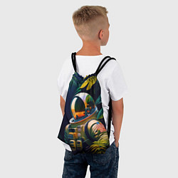Рюкзак-мешок Космонавт в зарослях, цвет: 3D-принт — фото 2