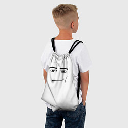 Рюкзак-мешок Одежда Man Face Roblox, цвет: 3D-принт — фото 2