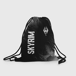 Рюкзак-мешок Skyrim glitch на темном фоне: надпись, символ, цвет: 3D-принт