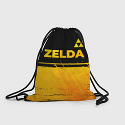Рюкзак-мешок Zelda - gold gradient: символ сверху, цвет: 3D-принт