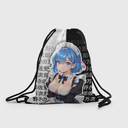 Мешок для обуви Рем - re zero - иероглифы