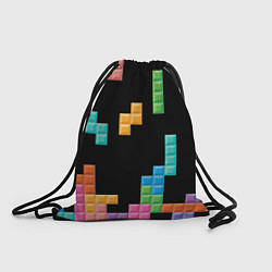 Рюкзак-мешок Тетрис падающие блоки, цвет: 3D-принт